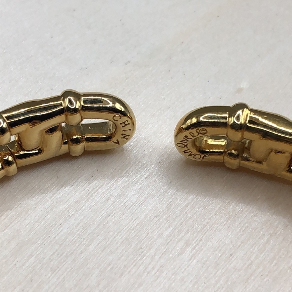 Vintage Joan Rivers Gold Tone Flexi Cuff Bracelet - Picture 3 of 5